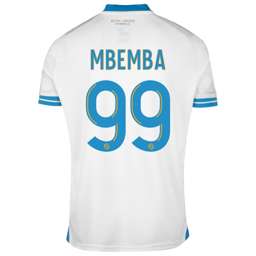 Dzieci Chancel Mbemba #99 Biały Domowa Koszulka 2023/24 Koszulki Klubowe