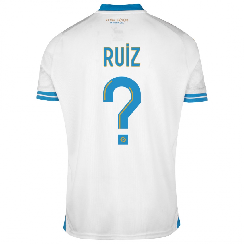 Dzieci Pedro Ruiz #0 Biały Domowa Koszulka 2023/24 Koszulki Klubowe