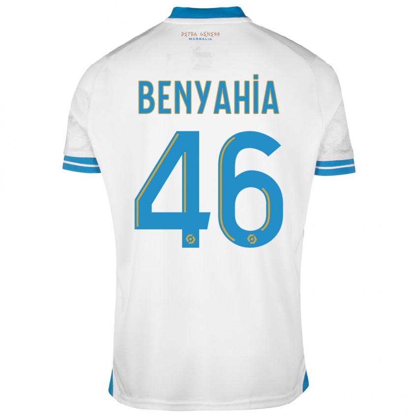 Dzieci Aylan Benyahia-Tani #46 Biały Domowa Koszulka 2023/24 Koszulki Klubowe