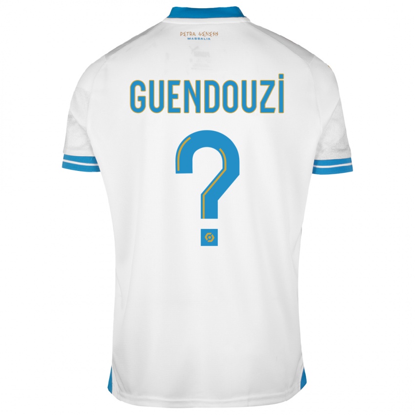 Dzieci Milan Guendouzi #0 Biały Domowa Koszulka 2023/24 Koszulki Klubowe