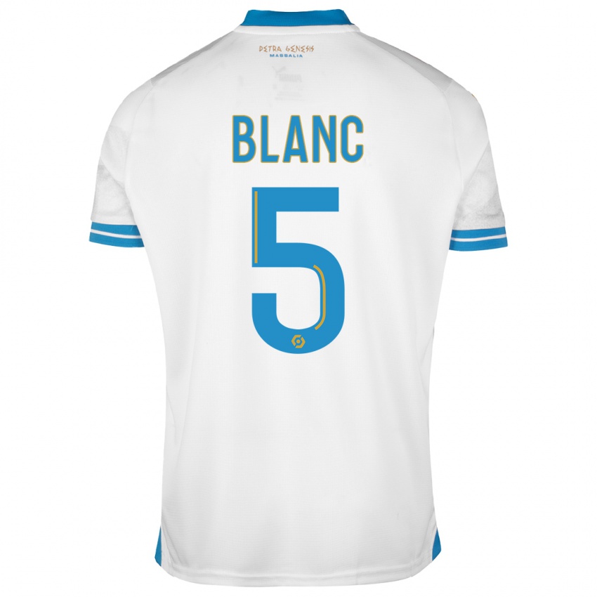 Dzieci Amandine Blanc #5 Biały Domowa Koszulka 2023/24 Koszulki Klubowe