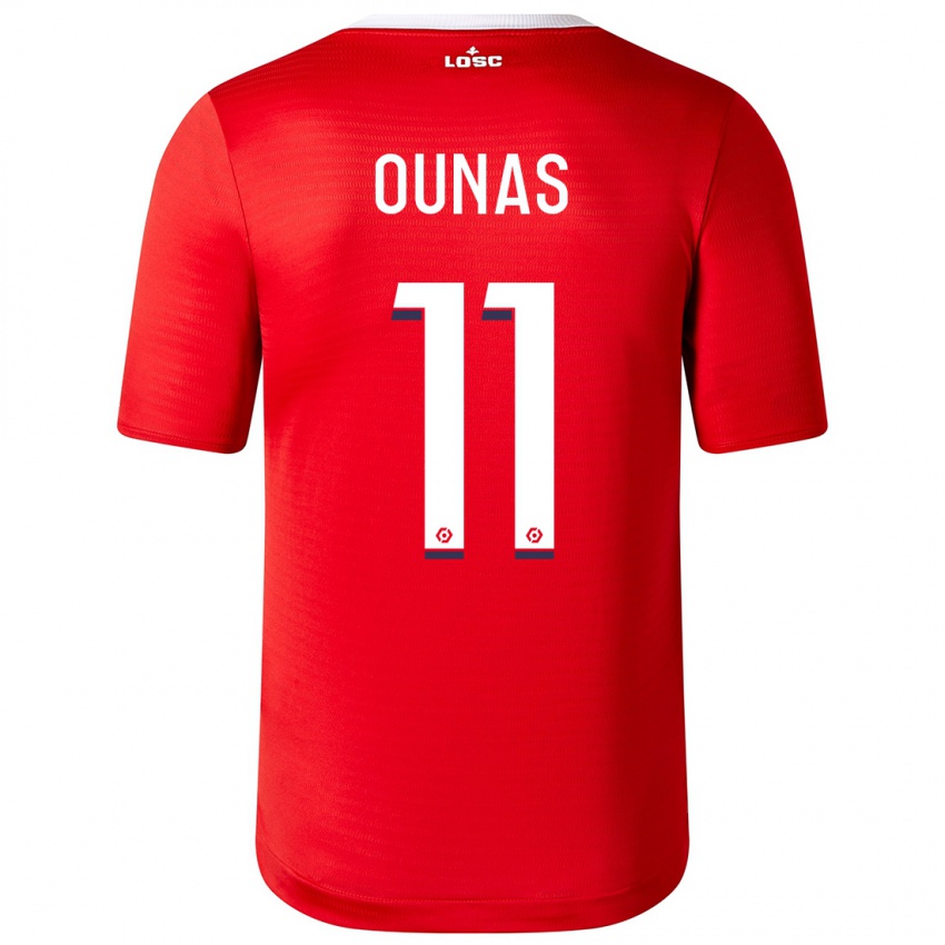 Dzieci Adam Ounas #11 Czerwony Domowa Koszulka 2023/24 Koszulki Klubowe