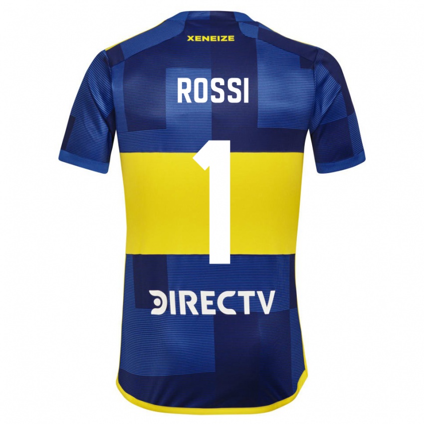 Dzieci Agustin Rossi #1 Ciemnoniebieski Żółty Domowa Koszulka 2023/24 Koszulki Klubowe