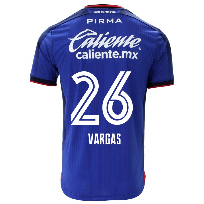 Dzieci Carlos Vargas #26 Niebieski Domowa Koszulka 2023/24 Koszulki Klubowe