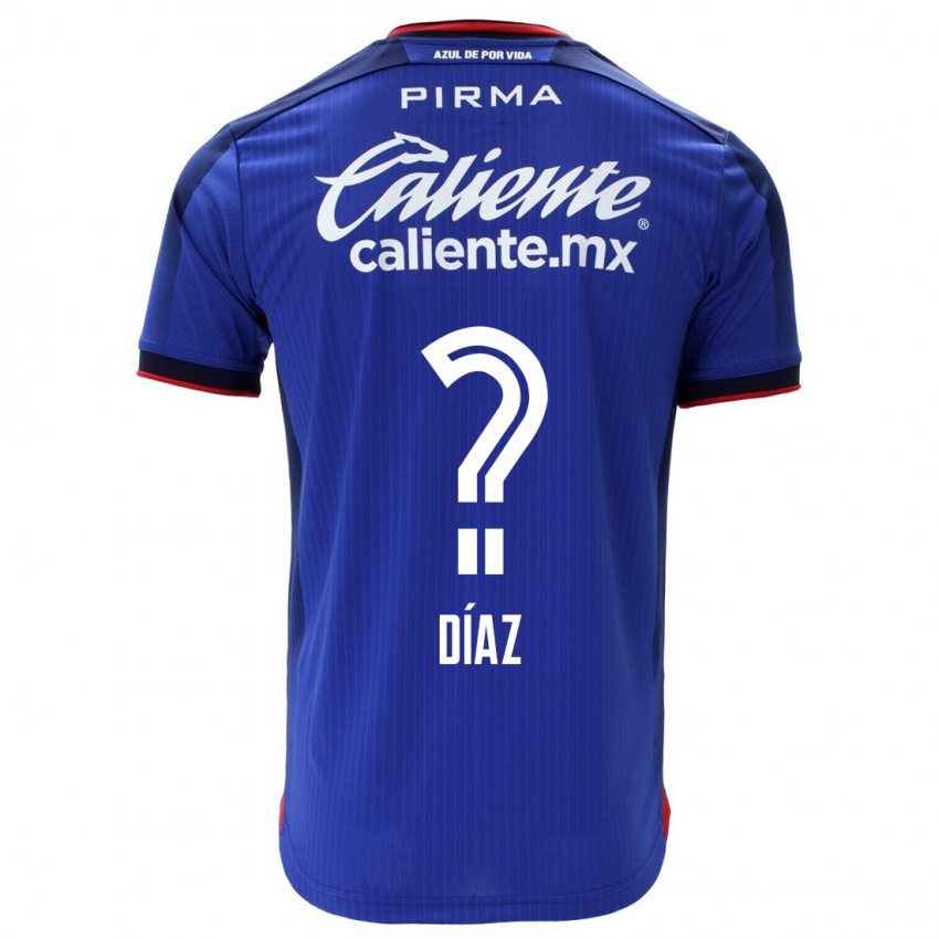 Dzieci Josué Díaz #0 Niebieski Domowa Koszulka 2023/24 Koszulki Klubowe