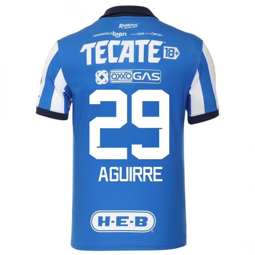 Dzieci Rodrigo Aguirre #29 Niebiesko Biały Domowa Koszulka 2023/24 Koszulki Klubowe