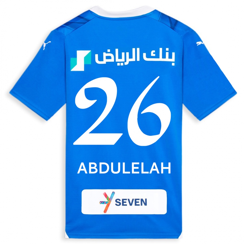 Dzieci Abdulelah Al-Malki #26 Niebieski Domowa Koszulka 2023/24 Koszulki Klubowe