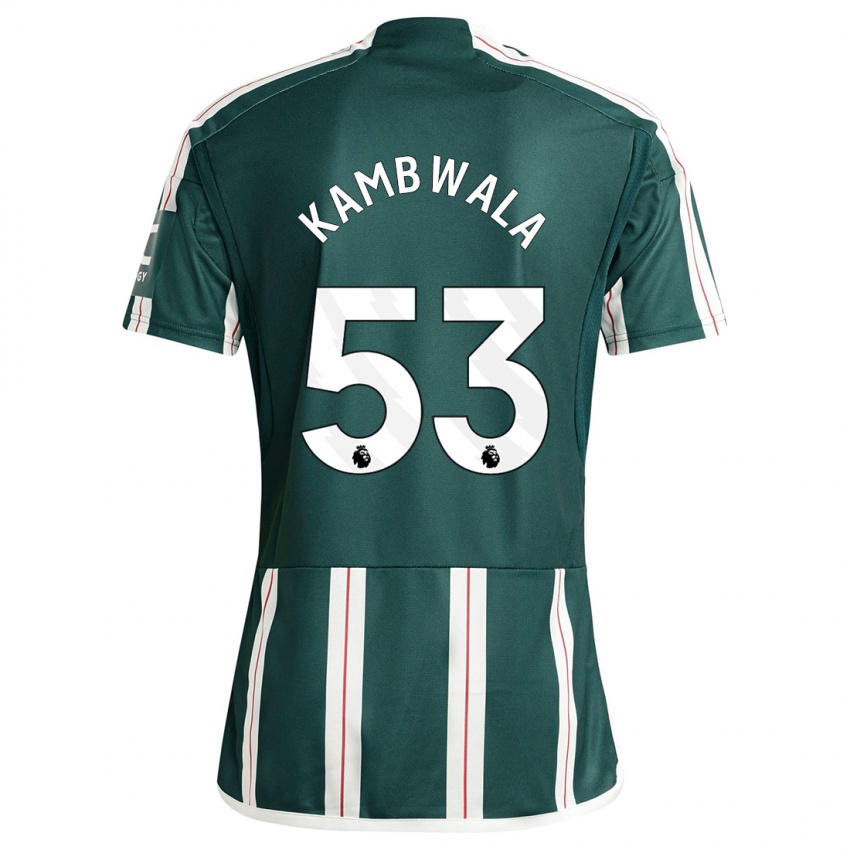 Dzieci Willy Kambwala #53 Ciemnozielony Wyjazdowa Koszulka 2023/24 Koszulki Klubowe