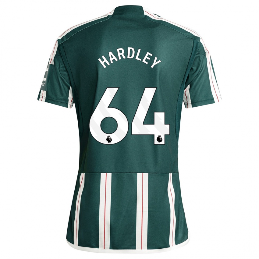 Dzieci Bjorn Hardley #64 Ciemnozielony Wyjazdowa Koszulka 2023/24 Koszulki Klubowe