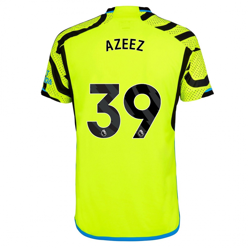 Dzieci Miguel Azeez #39 Żółty Wyjazdowa Koszulka 2023/24 Koszulki Klubowe
