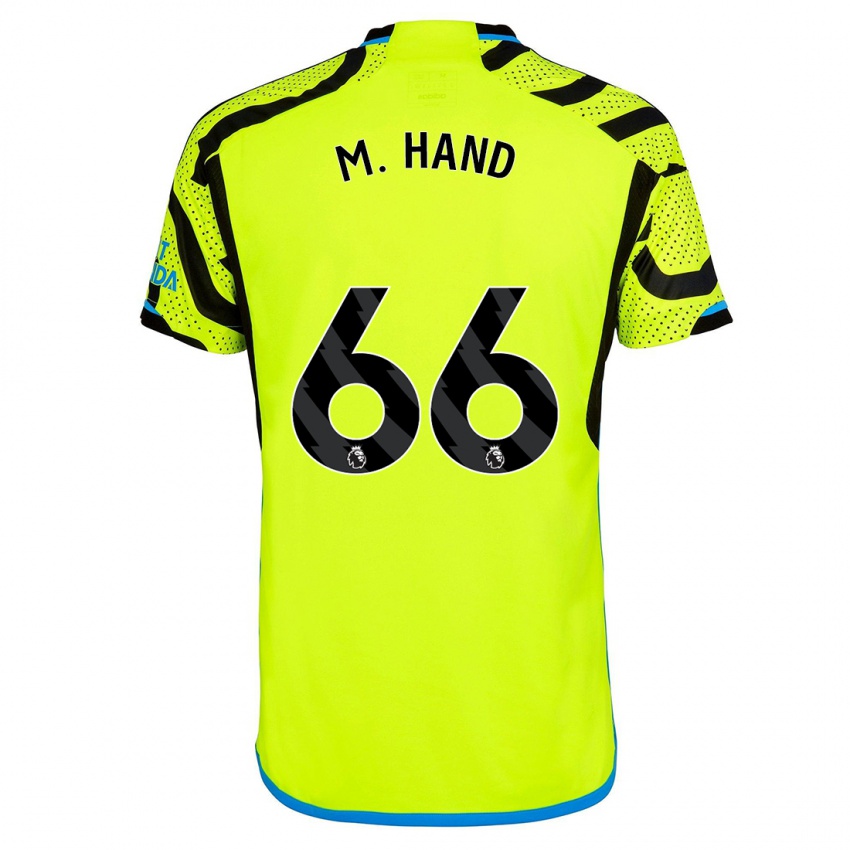 Dzieci Ismail Oulad M'hand #66 Żółty Wyjazdowa Koszulka 2023/24 Koszulki Klubowe