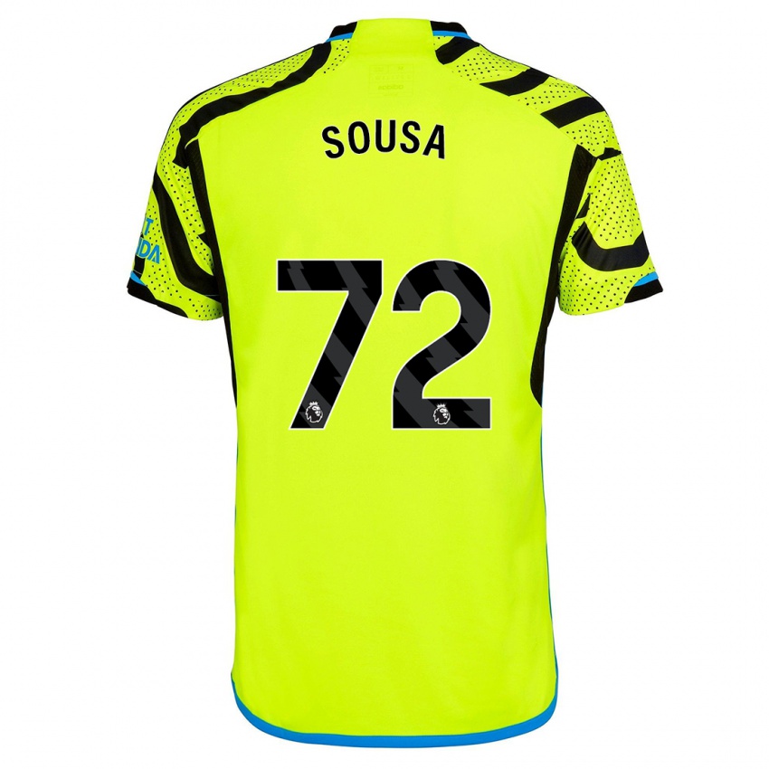 Dzieci Lino Sousa #72 Żółty Wyjazdowa Koszulka 2023/24 Koszulki Klubowe