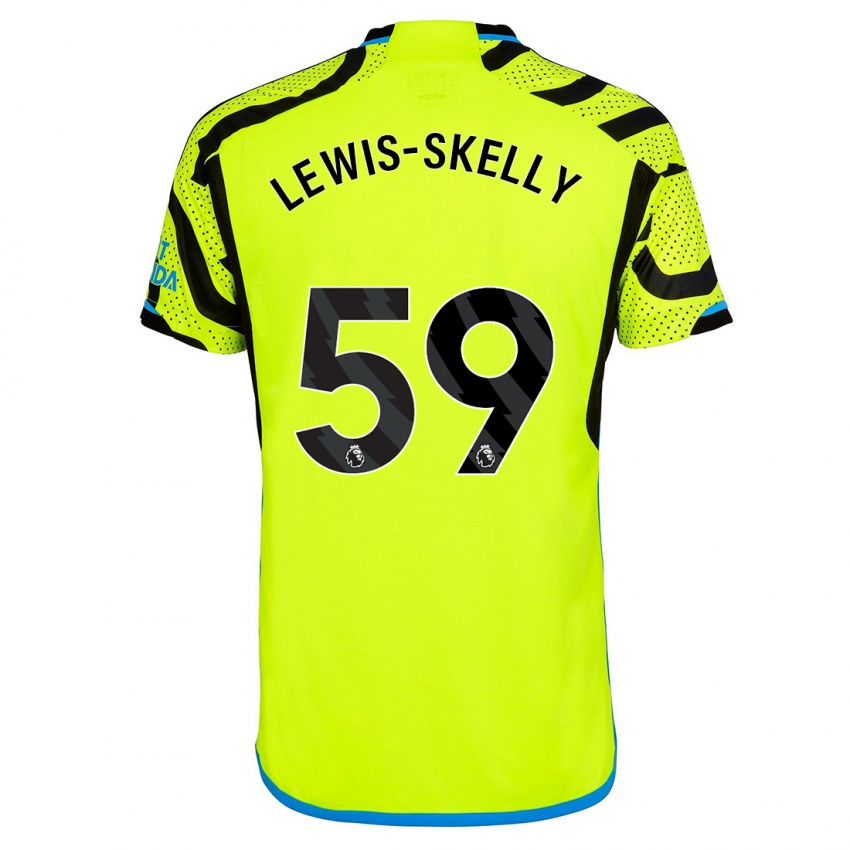 Dzieci Myles Lewis-Skelly #59 Żółty Wyjazdowa Koszulka 2023/24 Koszulki Klubowe