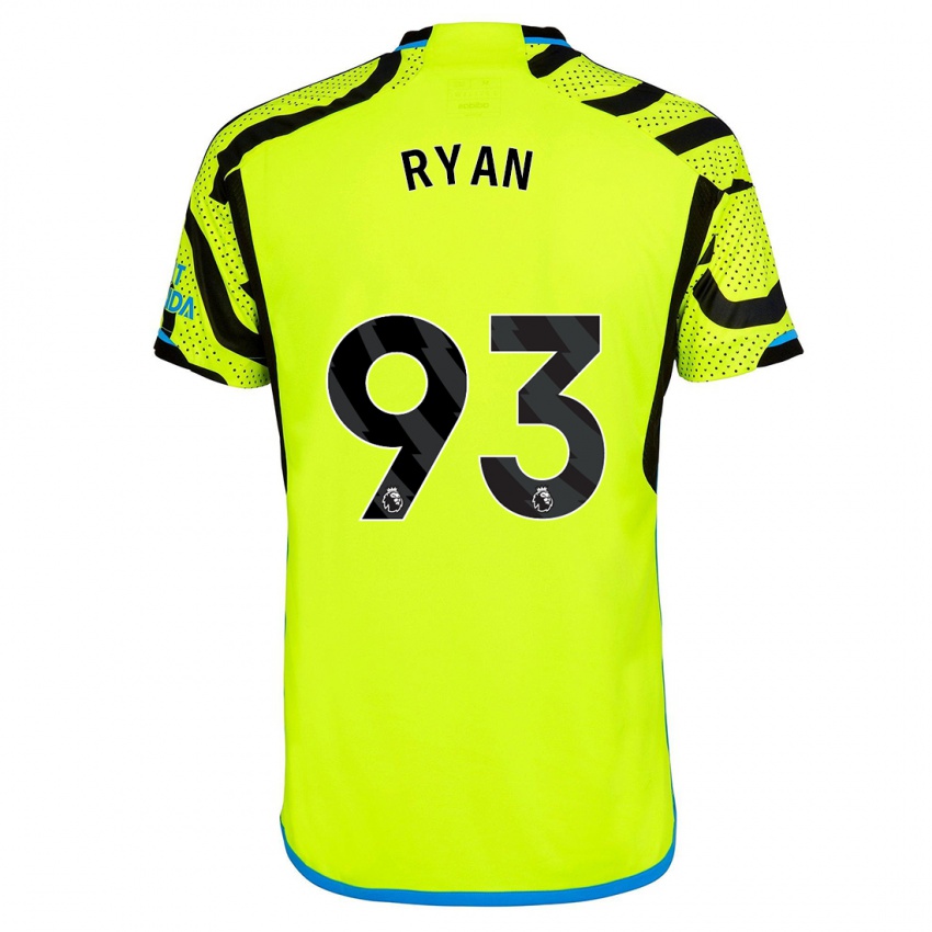 Dzieci Kamarni Ryan #93 Żółty Wyjazdowa Koszulka 2023/24 Koszulki Klubowe