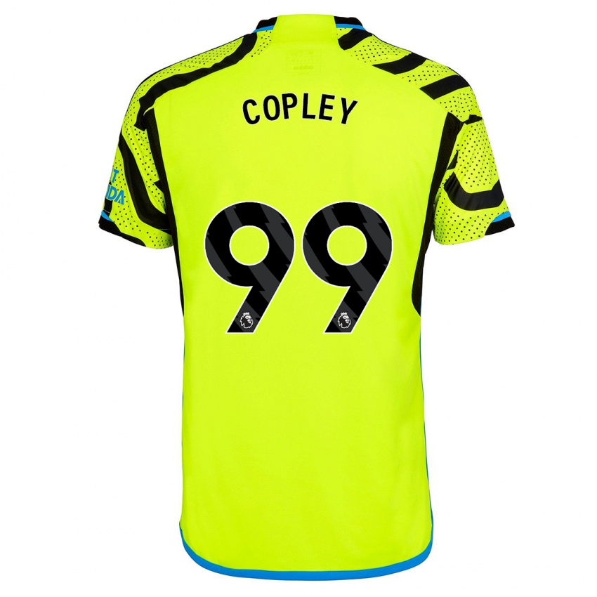 Dzieci Louie Copley #99 Żółty Wyjazdowa Koszulka 2023/24 Koszulki Klubowe