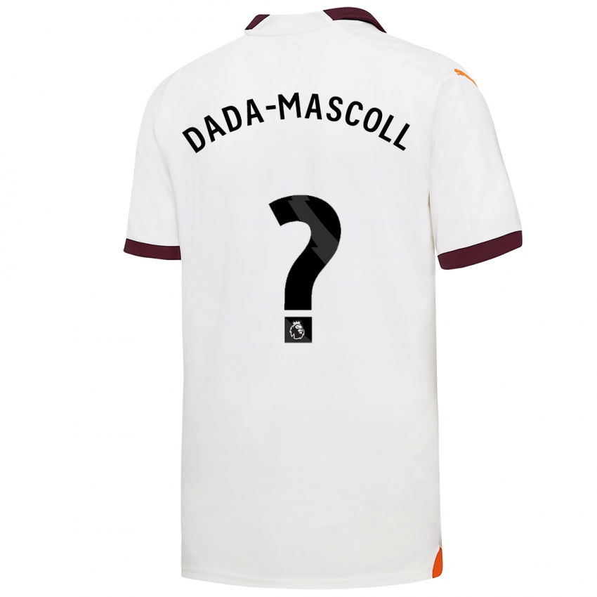 Dzieci Isaiah Dada-Mascoll #0 Biały Wyjazdowa Koszulka 2023/24 Koszulki Klubowe