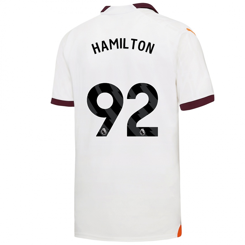 Dzieci Micah Hamilton #92 Biały Wyjazdowa Koszulka 2023/24 Koszulki Klubowe
