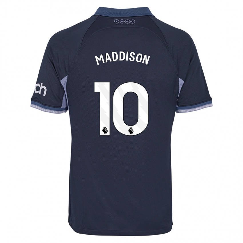 Dzieci James Maddison #10 Ciemny Niebieski Wyjazdowa Koszulka 2023/24 Koszulki Klubowe