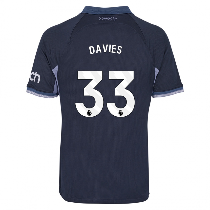 Dzieci Ben Davies #33 Ciemny Niebieski Wyjazdowa Koszulka 2023/24 Koszulki Klubowe