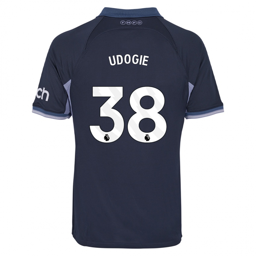 Dzieci Destiny Udogie #38 Ciemny Niebieski Wyjazdowa Koszulka 2023/24 Koszulki Klubowe