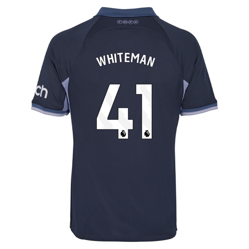 Dzieci Alfie Whiteman #41 Ciemny Niebieski Wyjazdowa Koszulka 2023/24 Koszulki Klubowe