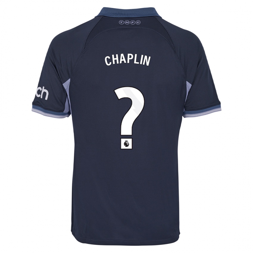 Dzieci Archie Chaplin #0 Ciemny Niebieski Wyjazdowa Koszulka 2023/24 Koszulki Klubowe