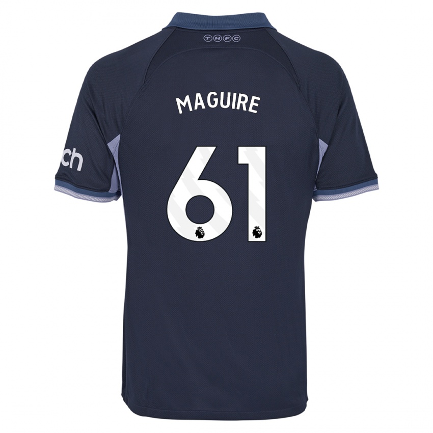 Dzieci Aaron Maguire #61 Ciemny Niebieski Wyjazdowa Koszulka 2023/24 Koszulki Klubowe