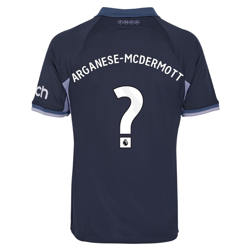 Dzieci Pele Arganese-Mcdermott #0 Ciemny Niebieski Wyjazdowa Koszulka 2023/24 Koszulki Klubowe