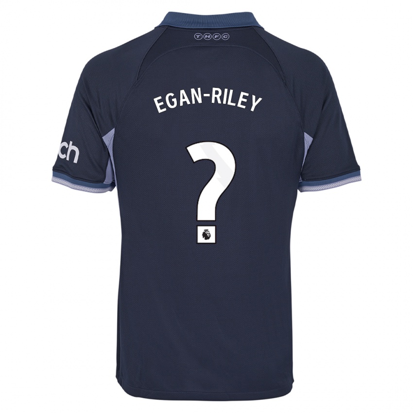 Dzieci Roman Egan-Riley #0 Ciemny Niebieski Wyjazdowa Koszulka 2023/24 Koszulki Klubowe