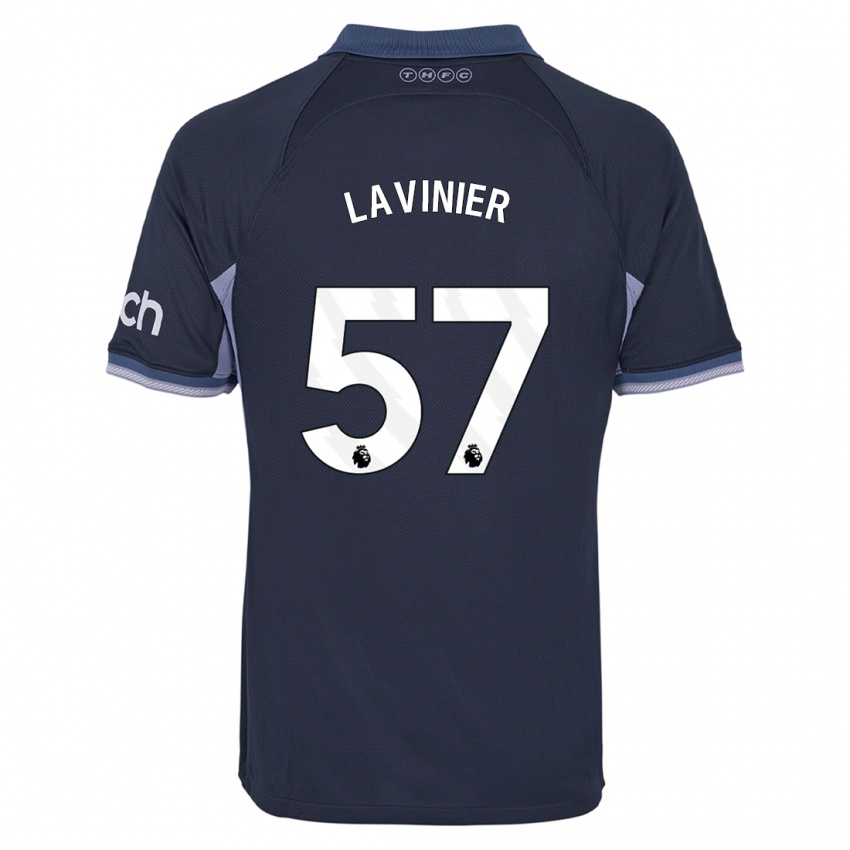 Dzieci Marcel Lavinier #57 Ciemny Niebieski Wyjazdowa Koszulka 2023/24 Koszulki Klubowe