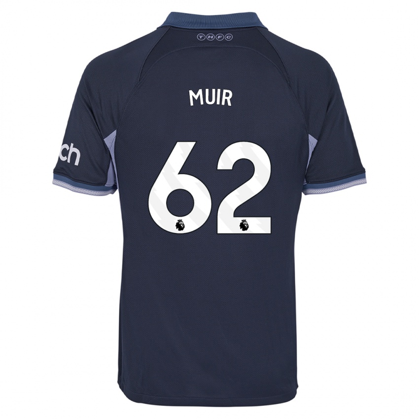 Dzieci Marqes Muir #62 Ciemny Niebieski Wyjazdowa Koszulka 2023/24 Koszulki Klubowe