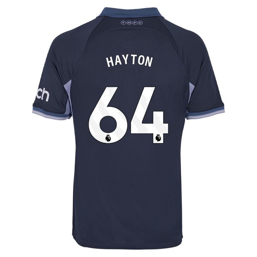 Dzieci Adam Hayton #64 Ciemny Niebieski Wyjazdowa Koszulka 2023/24 Koszulki Klubowe