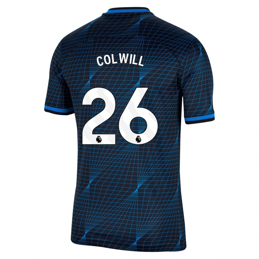 Dzieci Levi Colwill #26 Ciemny Niebieski Wyjazdowa Koszulka 2023/24 Koszulki Klubowe