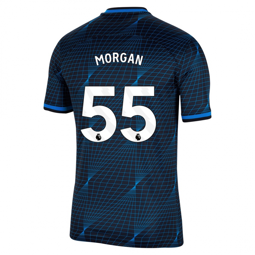 Dzieci Jimmy-Jay Morgan #55 Ciemny Niebieski Wyjazdowa Koszulka 2023/24 Koszulki Klubowe