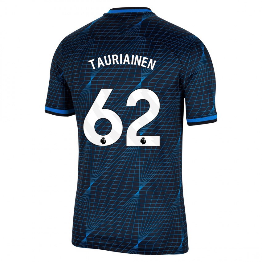 Dzieci Jimi Tauriainen #62 Ciemny Niebieski Wyjazdowa Koszulka 2023/24 Koszulki Klubowe