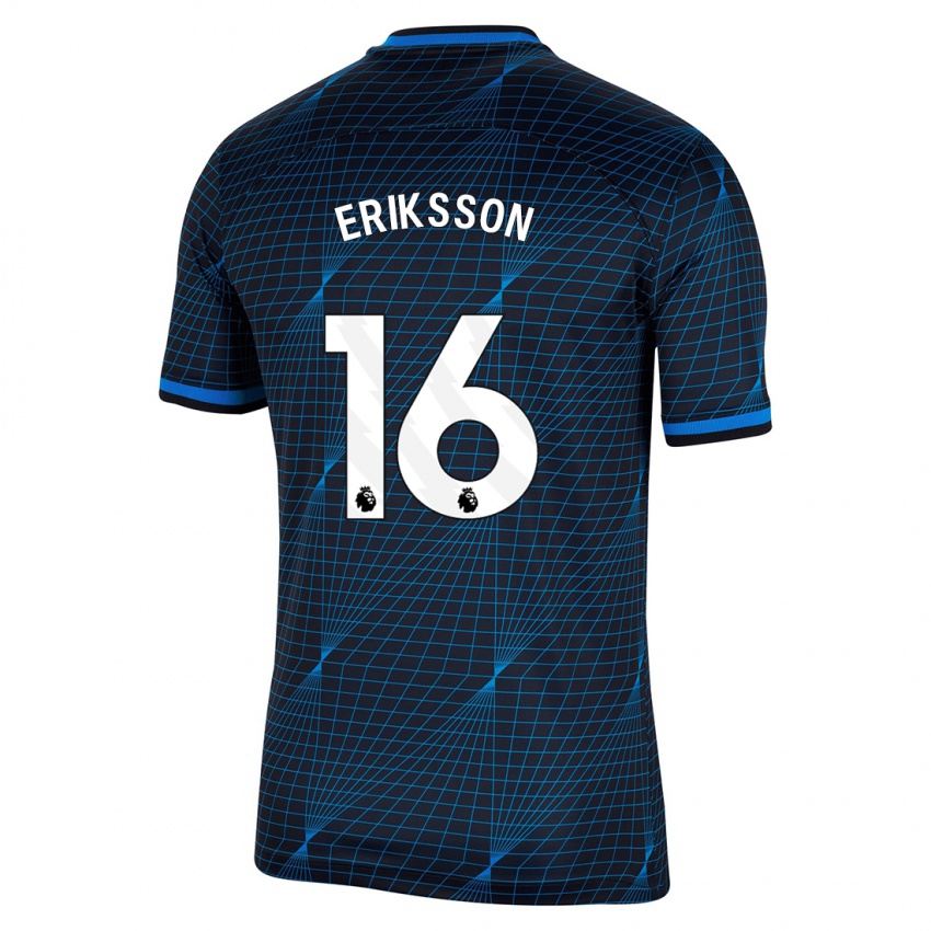 Dzieci Magdalena Eriksson #16 Ciemny Niebieski Wyjazdowa Koszulka 2023/24 Koszulki Klubowe
