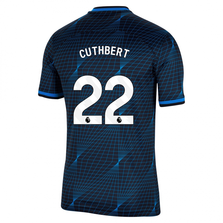 Dzieci Erin Cuthbert #22 Ciemny Niebieski Wyjazdowa Koszulka 2023/24 Koszulki Klubowe