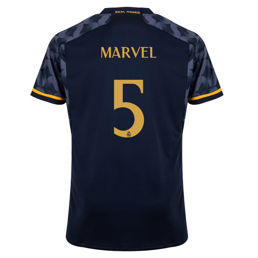 Dzieci Marvel #5 Ciemny Niebieski Wyjazdowa Koszulka 2023/24 Koszulki Klubowe