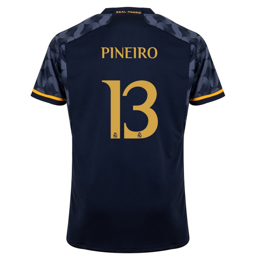 Dzieci Diego Pineiro #13 Ciemny Niebieski Wyjazdowa Koszulka 2023/24 Koszulki Klubowe