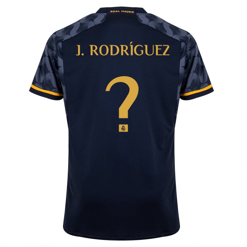 Dzieci Juan Rodríguez #0 Ciemny Niebieski Wyjazdowa Koszulka 2023/24 Koszulki Klubowe