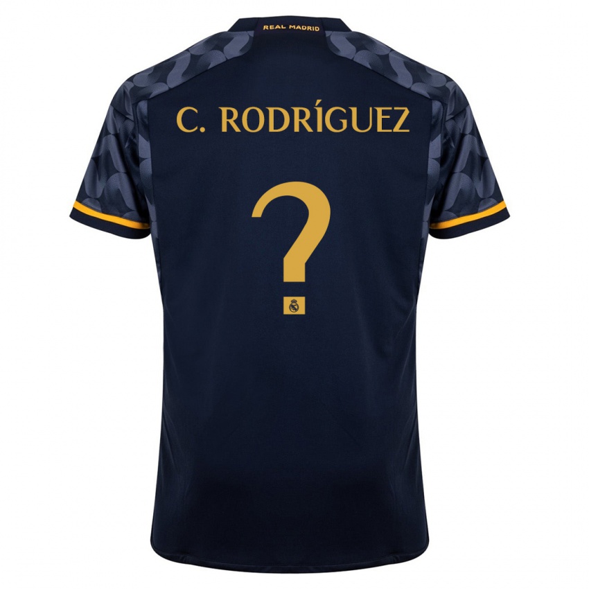 Dzieci Carlos Rodríguez #0 Ciemny Niebieski Wyjazdowa Koszulka 2023/24 Koszulki Klubowe