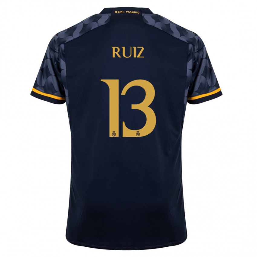 Dzieci Guillermo Ruiz #13 Ciemny Niebieski Wyjazdowa Koszulka 2023/24 Koszulki Klubowe