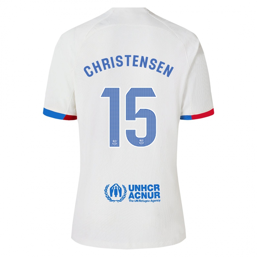 Dzieci Andreas Christensen #15 Biały Wyjazdowa Koszulka 2023/24 Koszulki Klubowe