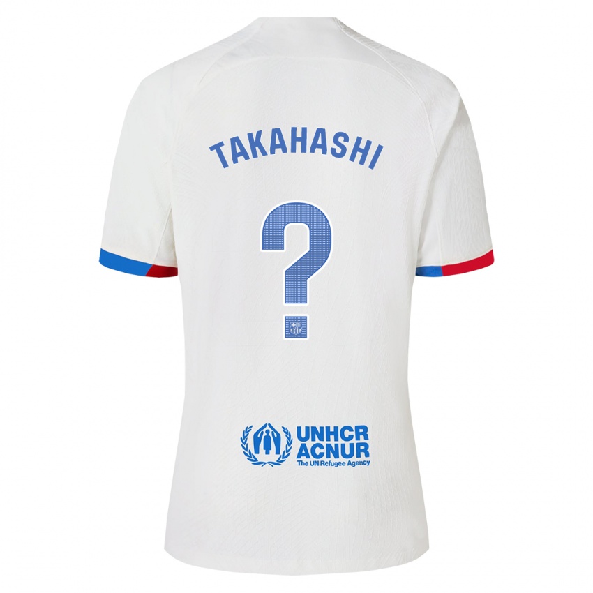 Dzieci Niko Takahashi #0 Biały Wyjazdowa Koszulka 2023/24 Koszulki Klubowe