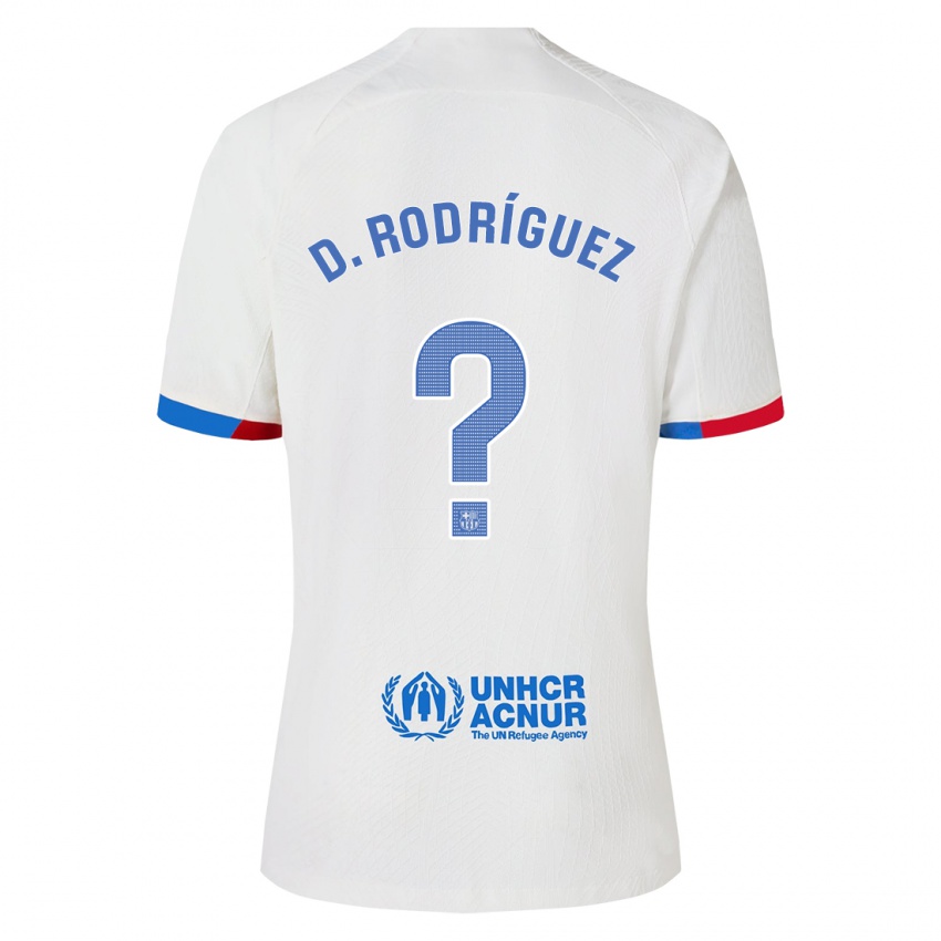 Dzieci Dani Rodríguez #0 Biały Wyjazdowa Koszulka 2023/24 Koszulki Klubowe