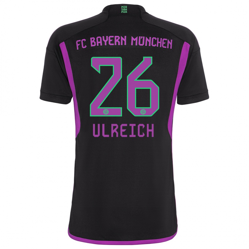 Dzieci Sven Ulreich #26 Czarny Wyjazdowa Koszulka 2023/24 Koszulki Klubowe