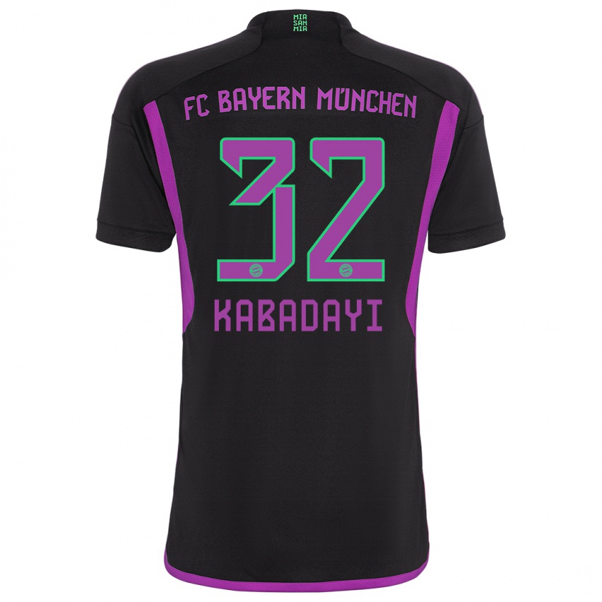 Dzieci Yusuf Kabadayi #32 Czarny Wyjazdowa Koszulka 2023/24 Koszulki Klubowe