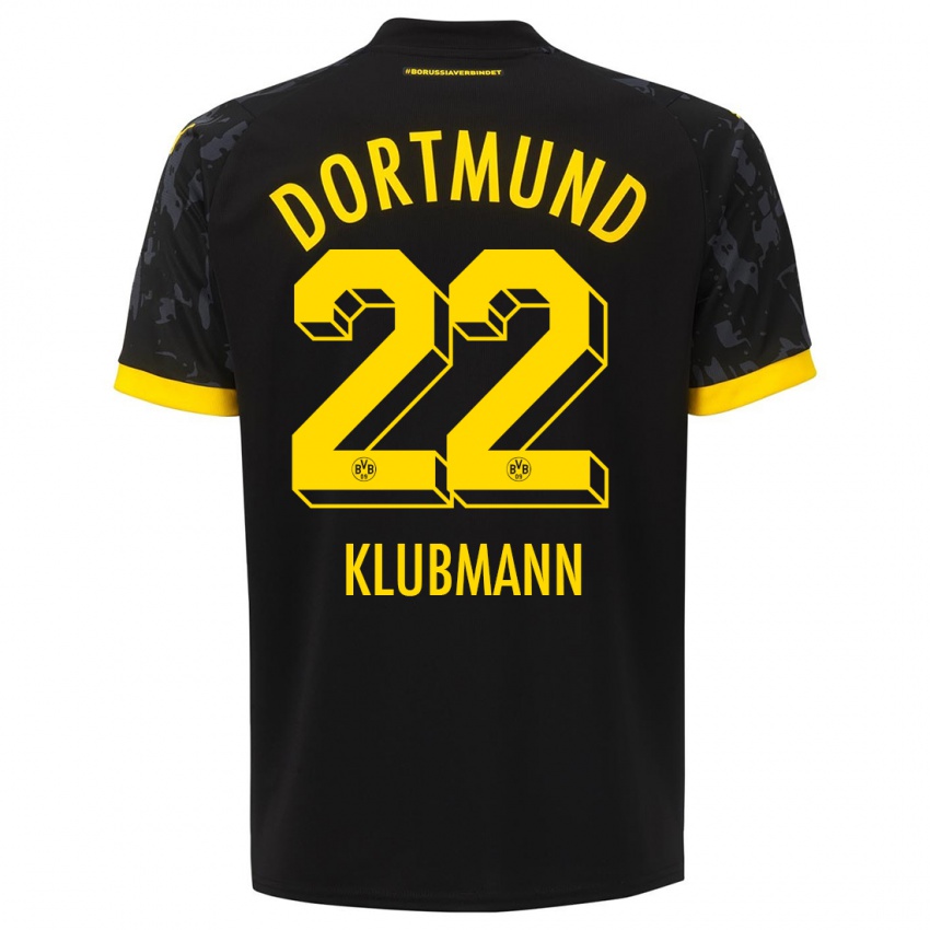 Dzieci Leon Klubmann #22 Czarny Wyjazdowa Koszulka 2023/24 Koszulki Klubowe