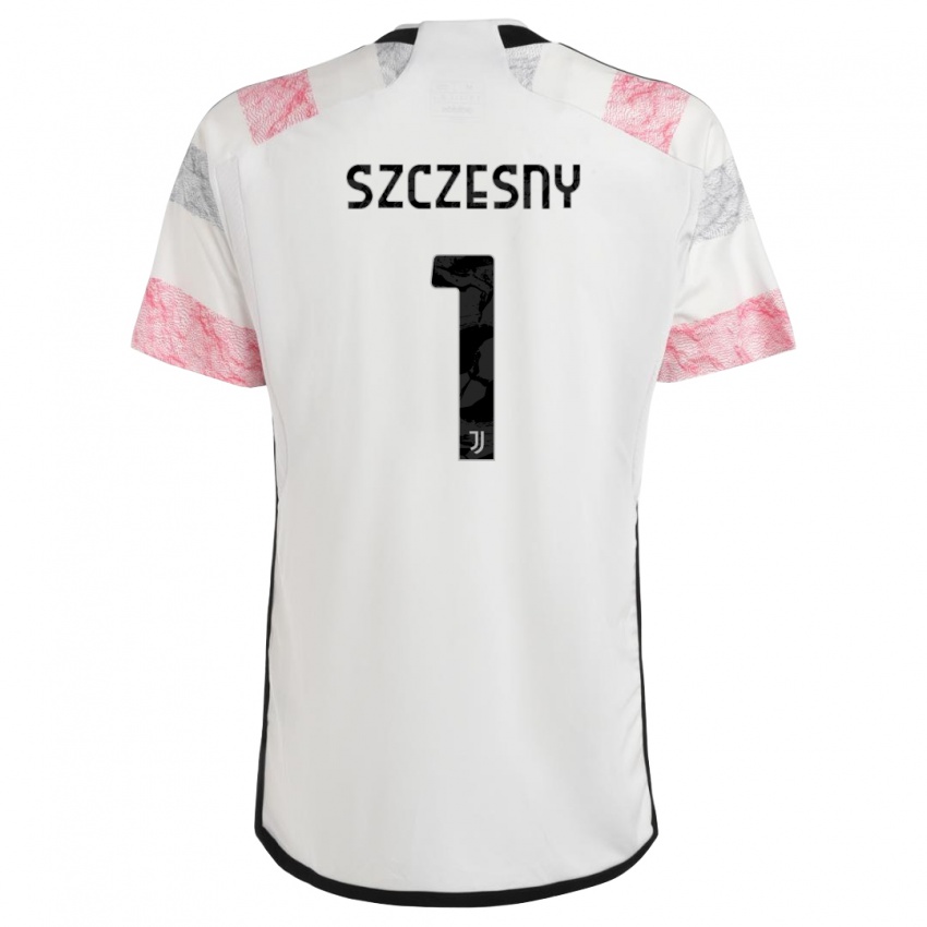 Dzieci Wojciech Szczesny #1 Biały Różowy Wyjazdowa Koszulka 2023/24 Koszulki Klubowe