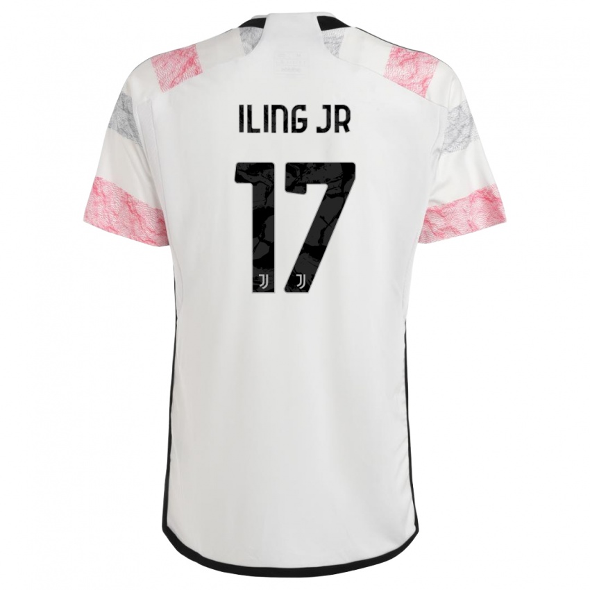 Dzieci Samuel Iling-Junior #17 Biały Różowy Wyjazdowa Koszulka 2023/24 Koszulki Klubowe